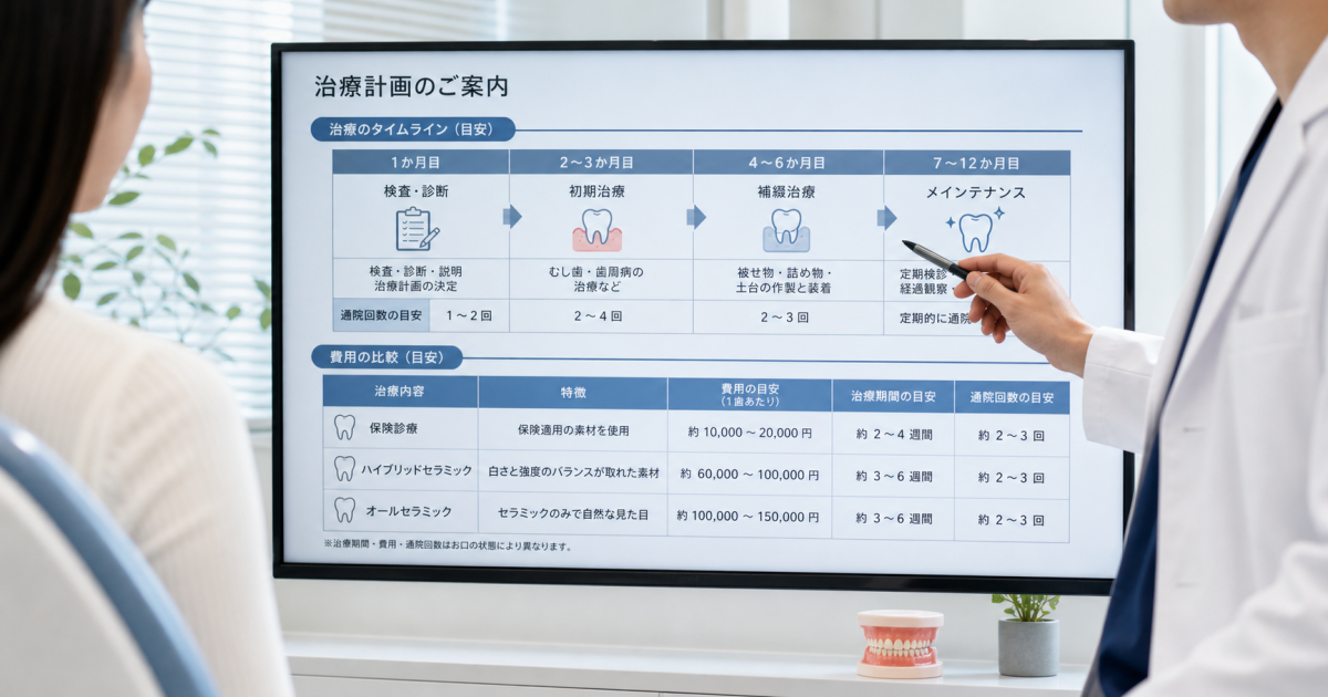 健康な歯を守る視点からみる補綴治療の構造と仕組み