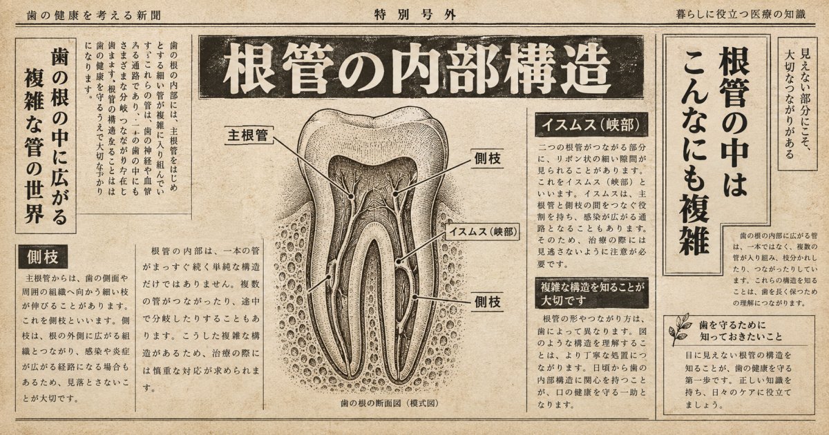 側枝・イスムスとは何か―根管内部に潜む複雑な構造